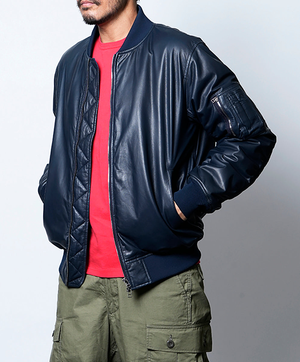 Light-weight MA-1 Blouson (Navy)