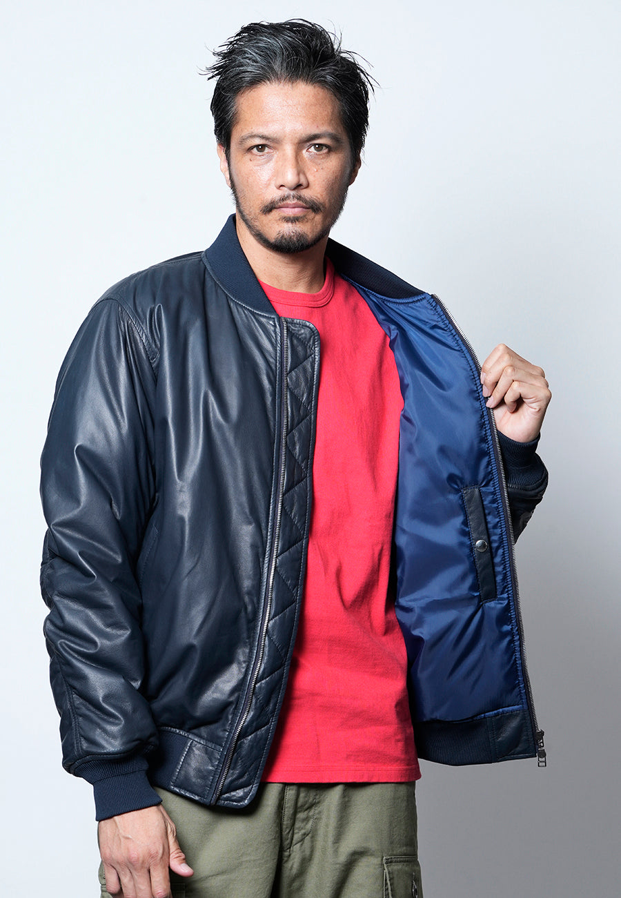 Light-weight MA-1 Blouson (Navy)