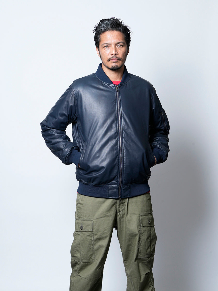 Light-weight MA-1 Blouson (Navy)