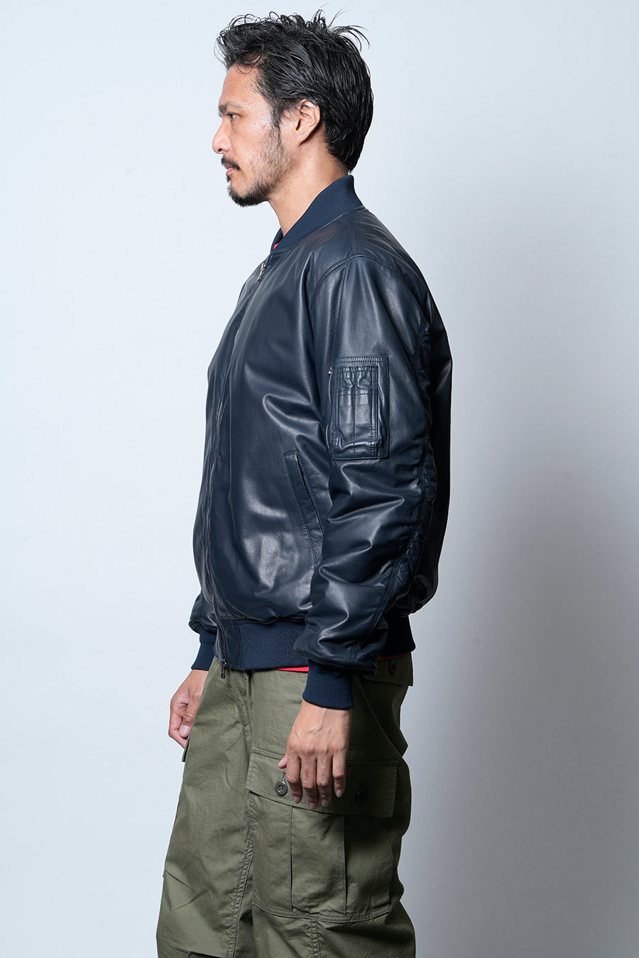 Light-weight MA-1 Blouson (Navy)